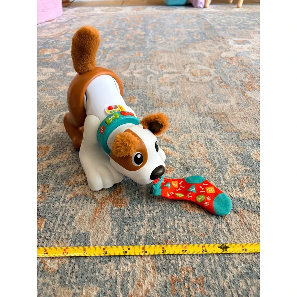 Fisher-Price 123 Crawl with Me Puppy Interactive Electronic Baby Toddler Toy